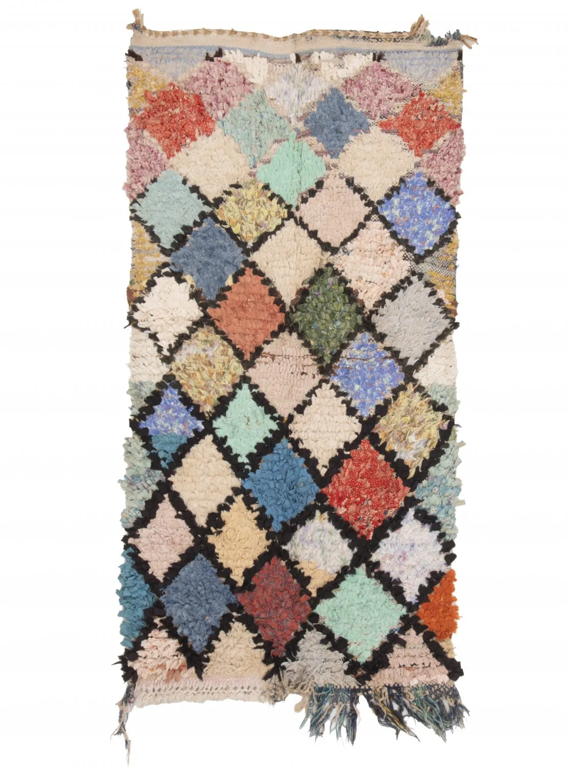 Tapete Berbere Marroquino Boucherouite 175 x 90 cm