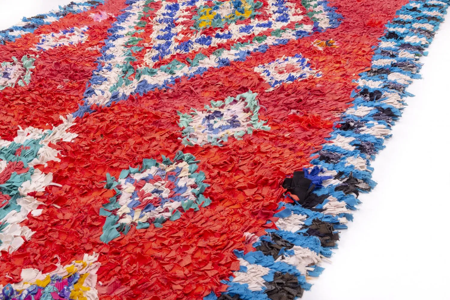 Tapete Berbere Marroquino Boucherouite 295 x 150 cm