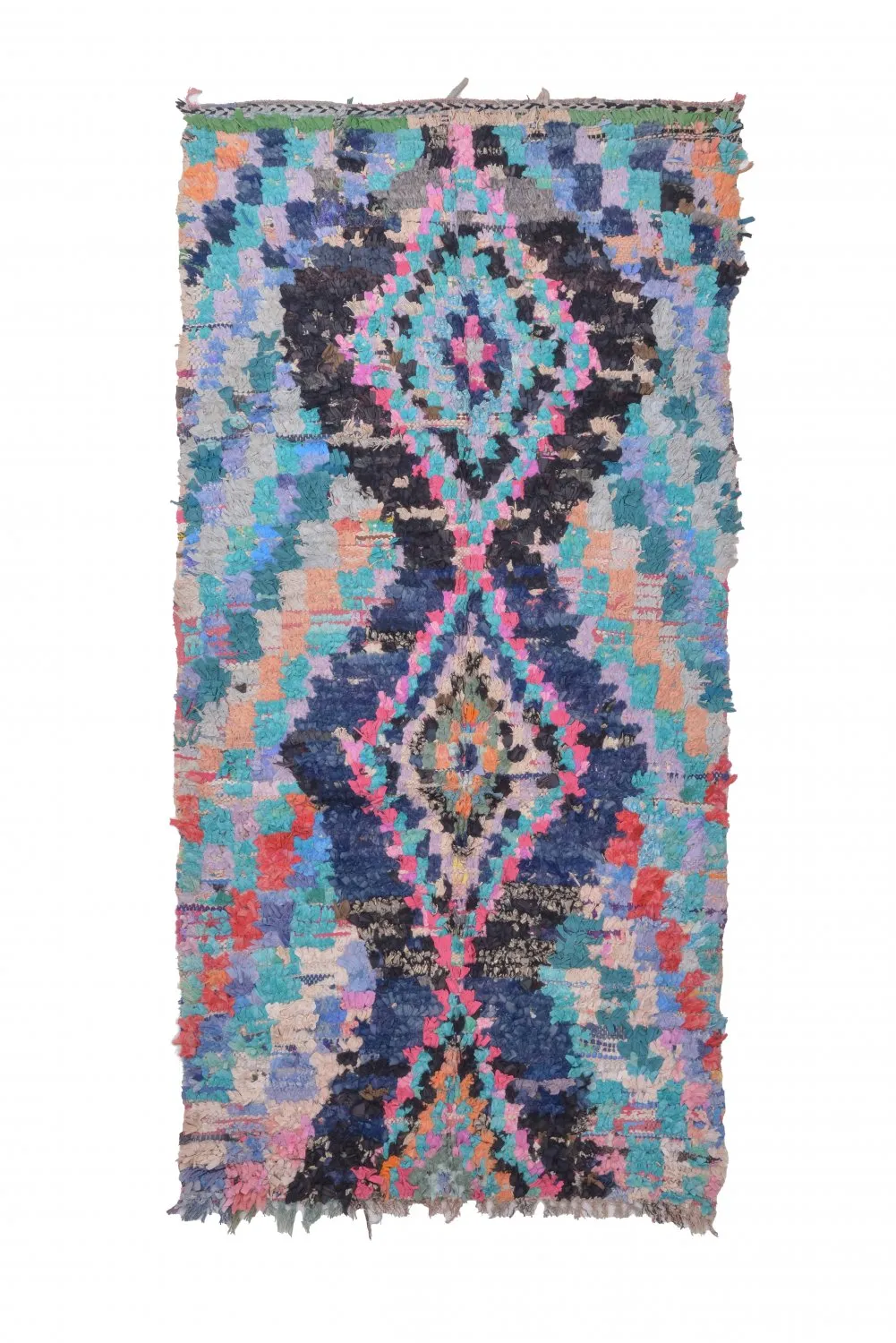 Tapete Berbere Marroquino Boucherouite 235 x 115 cm