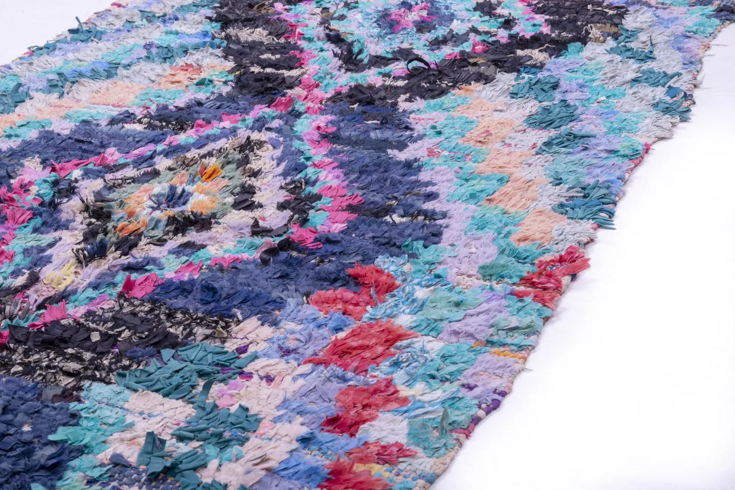 Tapete Berbere Marroquino Boucherouite 235 x 115 cm