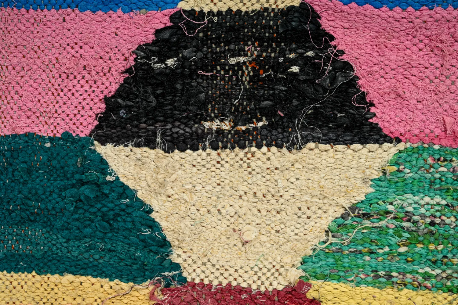 Tapete Berbere Marroquino Boucherouite 145 x 275 cm