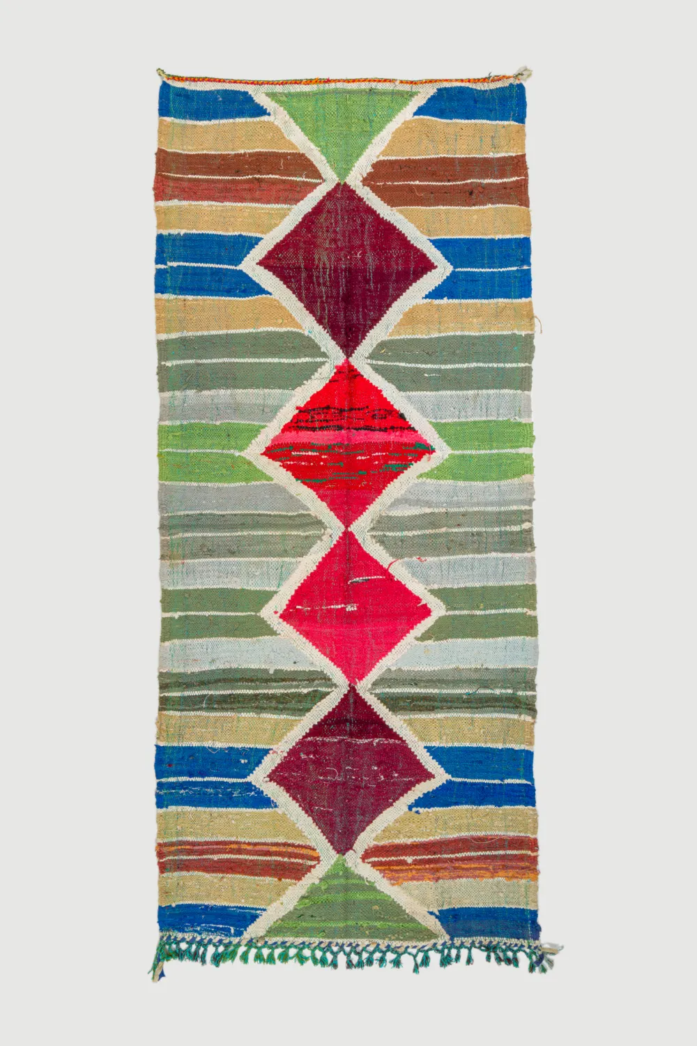 Tapete Berbere Marroquino Boucherouite 120 x 280 cm