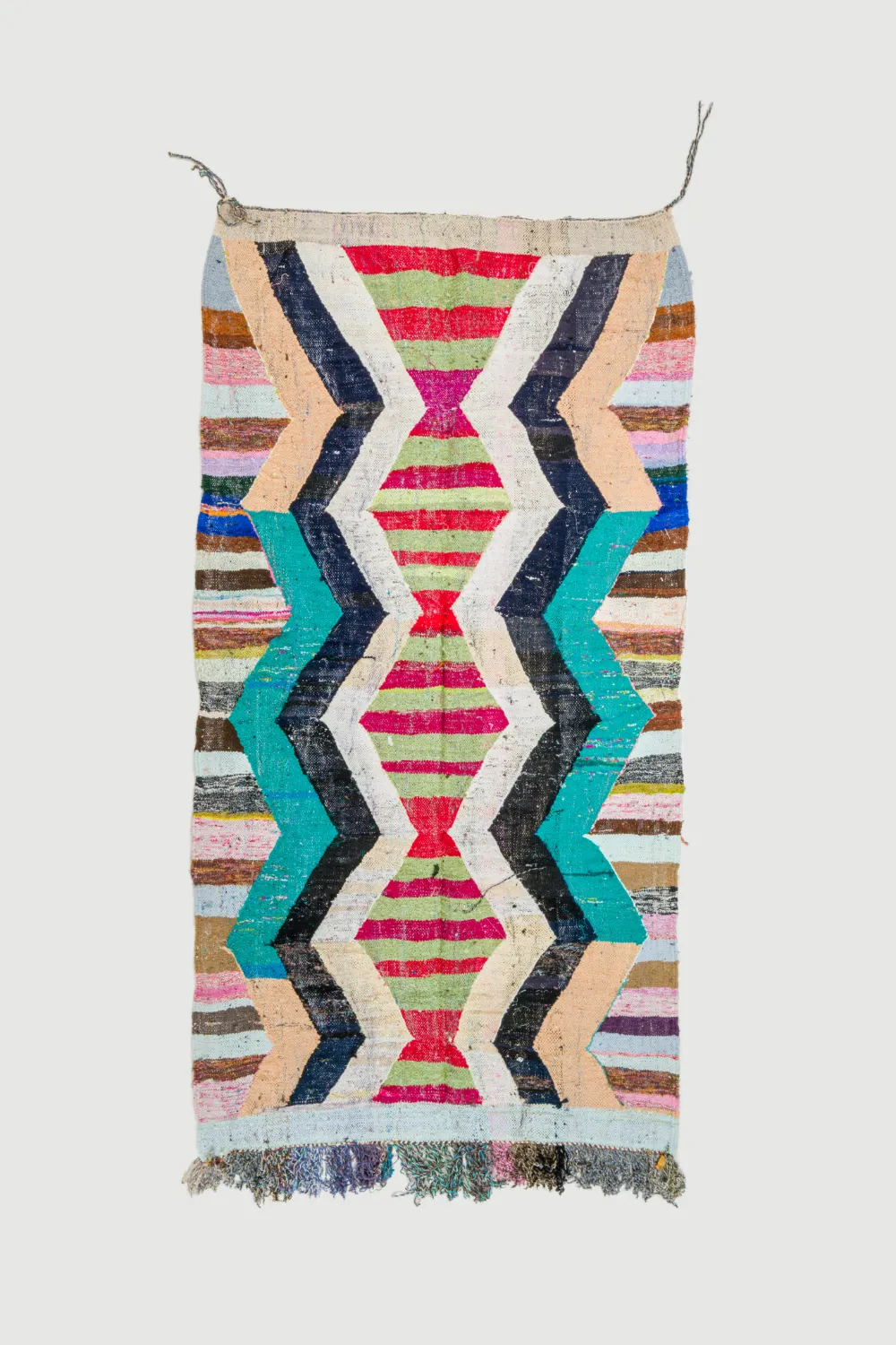 Tapete Berbere Marroquino Boucherouite 140 x 265 cm