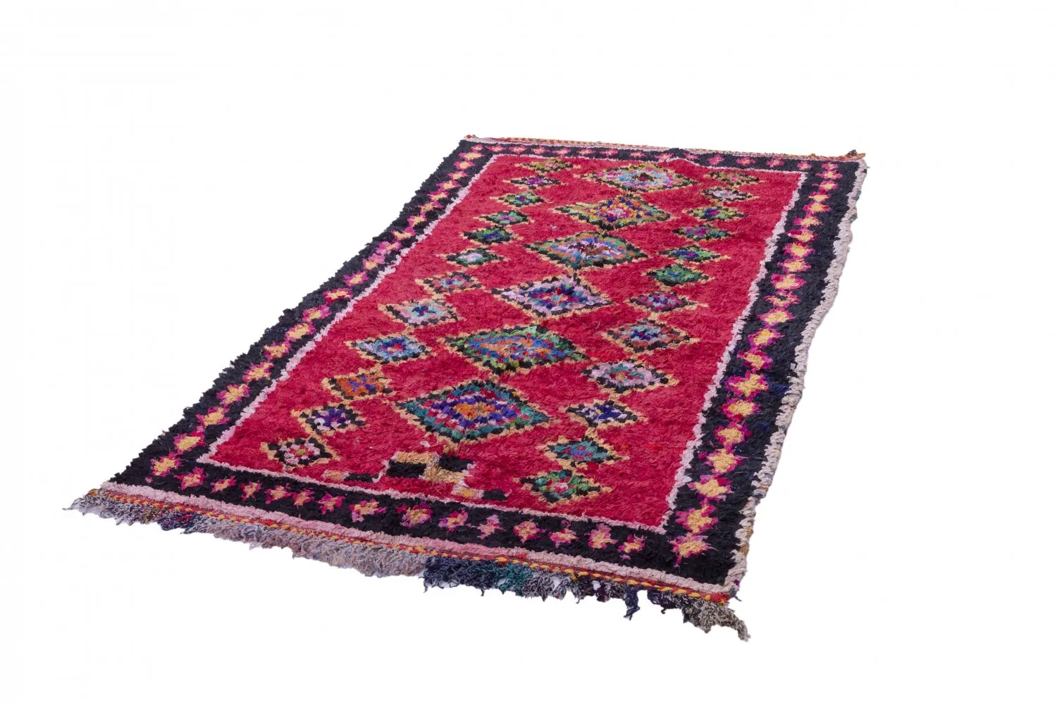 Tapete Berbere Marroquino Boucherouite 255 x 145 cm