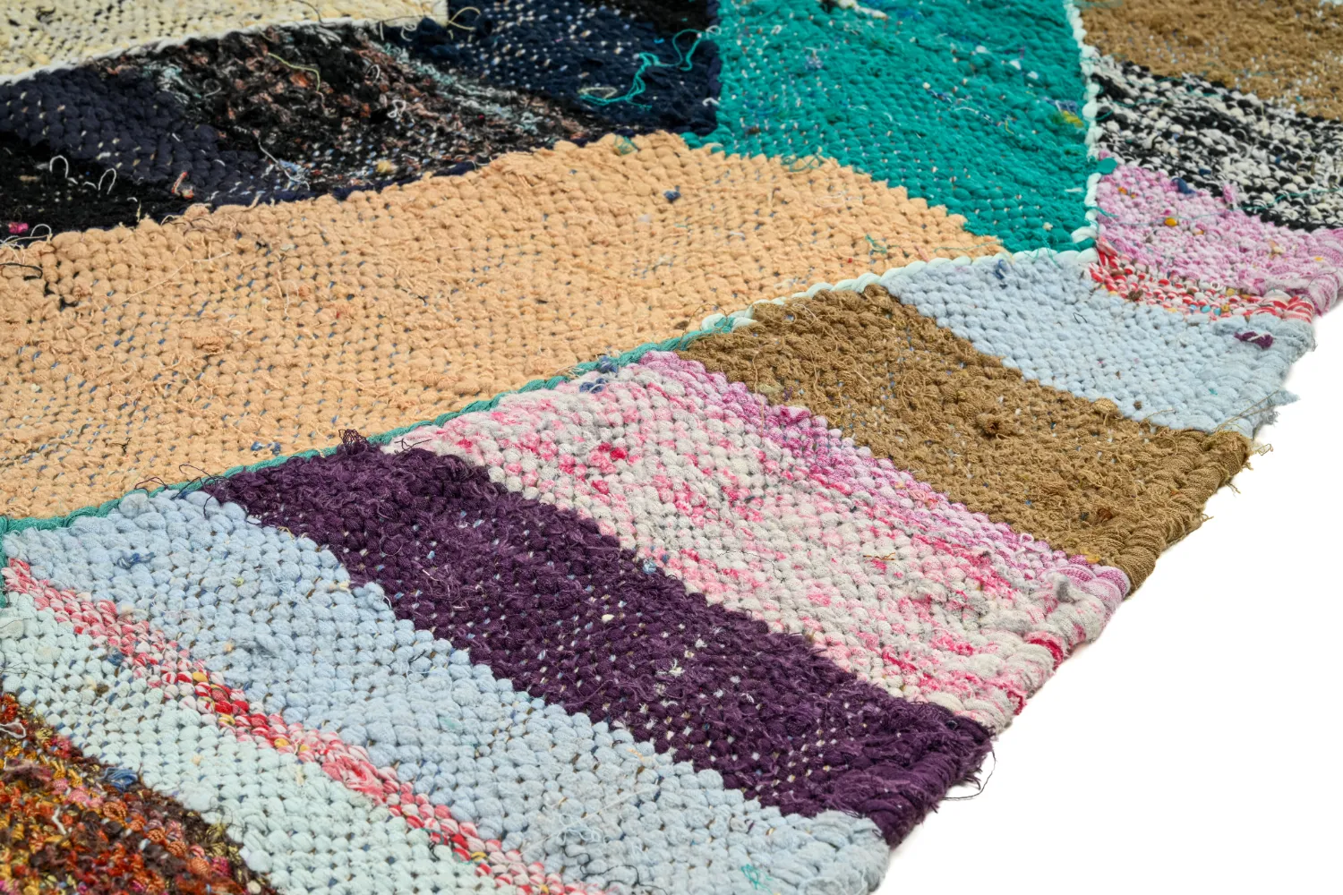 Tapete Berbere Marroquino Boucherouite 140 x 265 cm