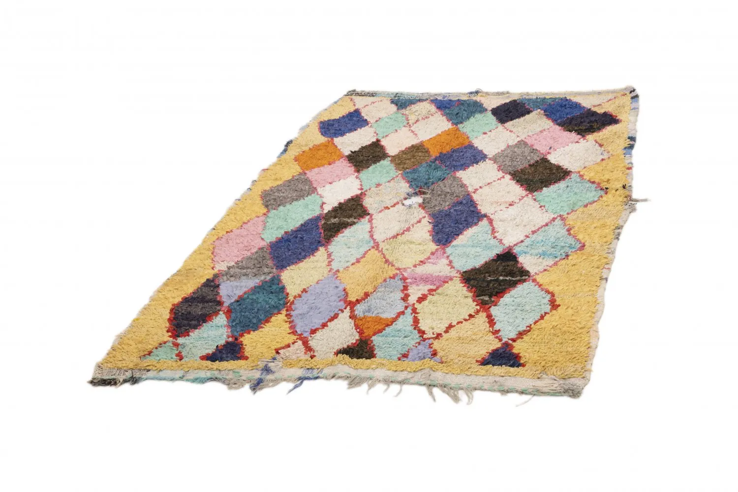 Tapete Berbere Marroquino Boucherouite 200 x 120 cm