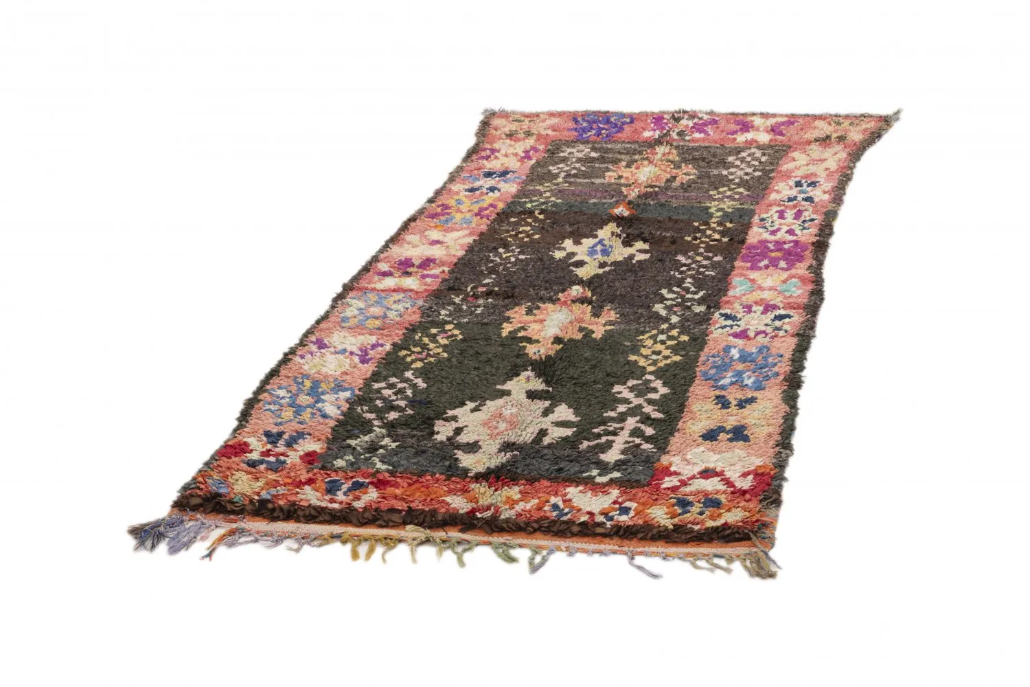 Tapete Berbere Marroquino Boucherouite 205 x 95 cm