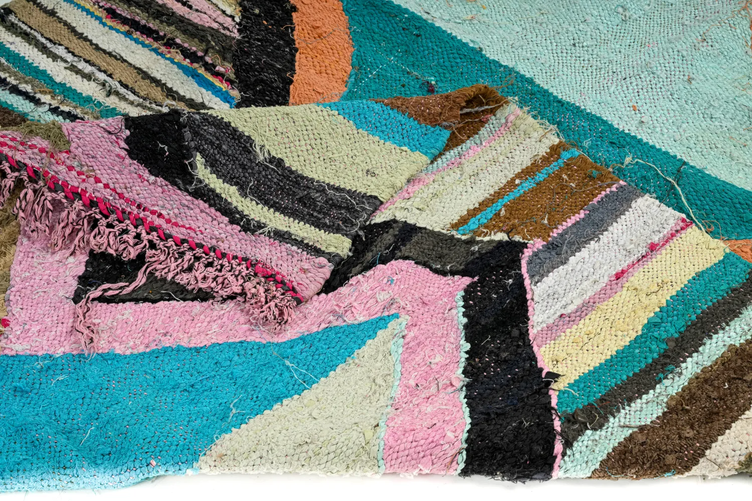 Tapete Berbere Marroquino Boucherouite 135 x 265 cm