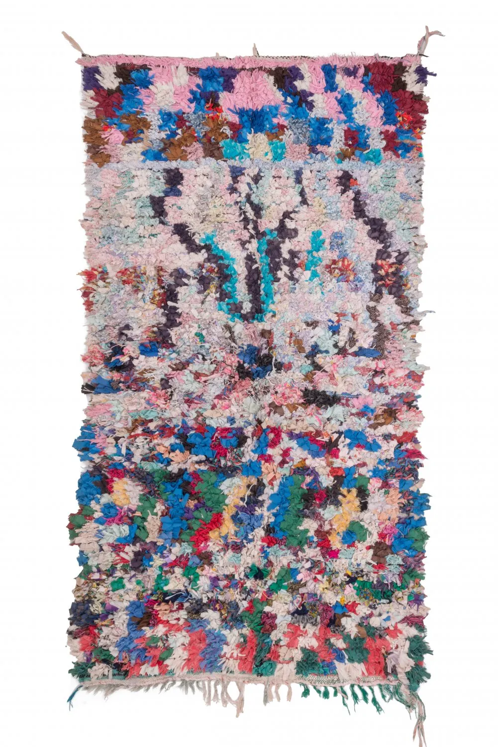 Tapete Berbere Marroquino Boucherouite 220 x 140 cm