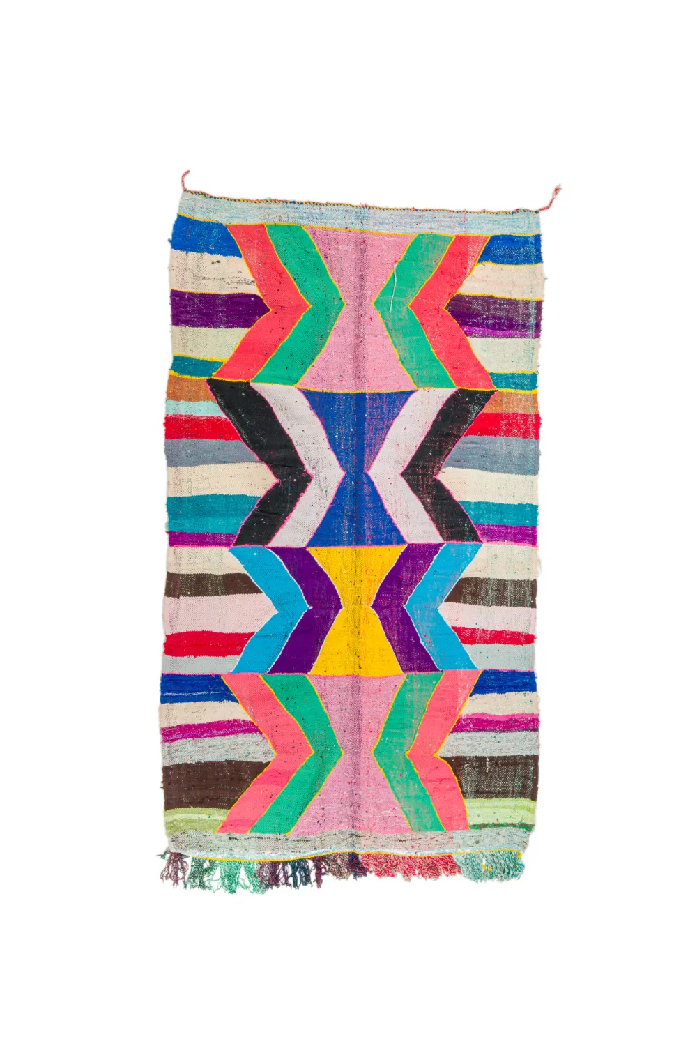 Tapete Berbere Marroquino Boucherouite 140 x 245 cm