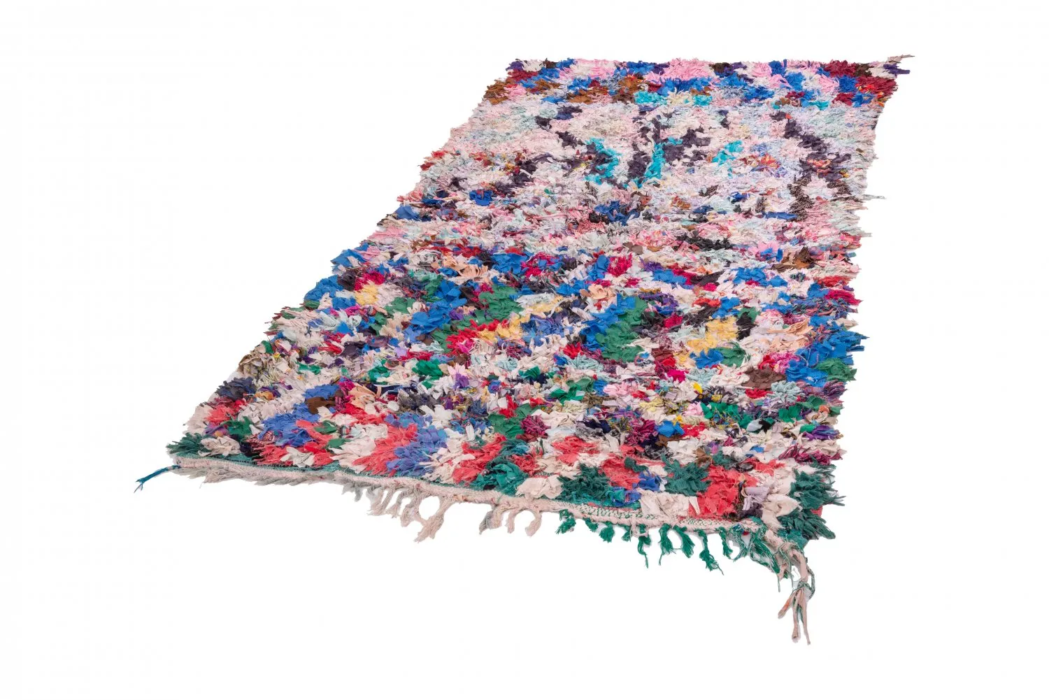 Tapete Berbere Marroquino Boucherouite 220 x 140 cm