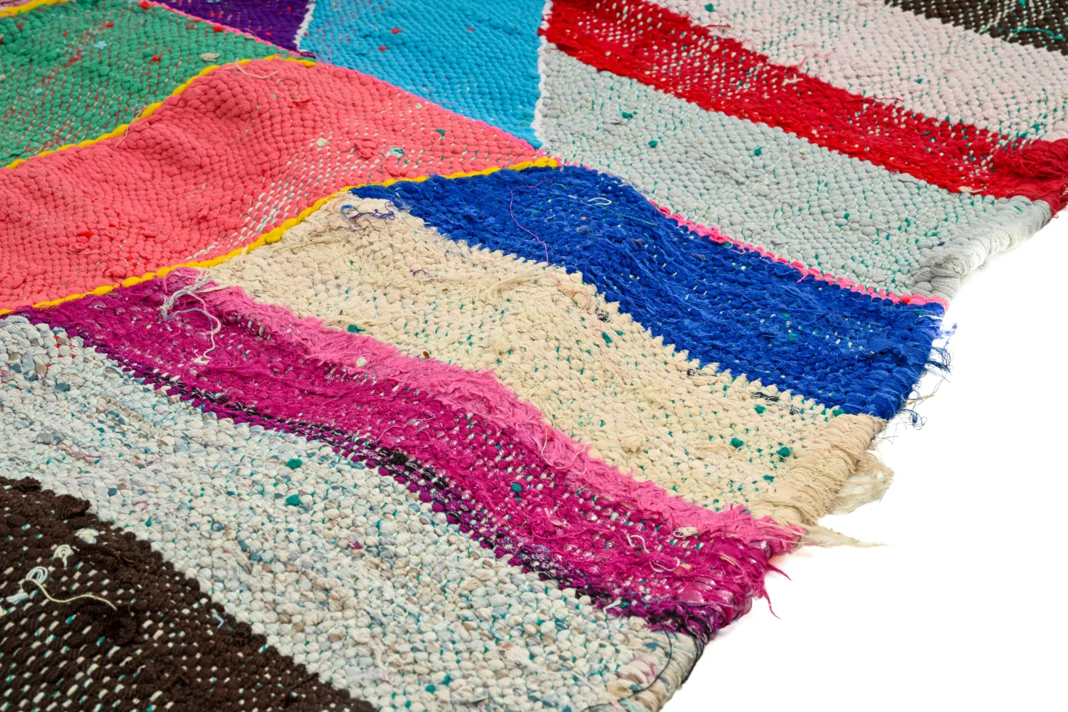 Tapete Berbere Marroquino Boucherouite 140 x 245 cm
