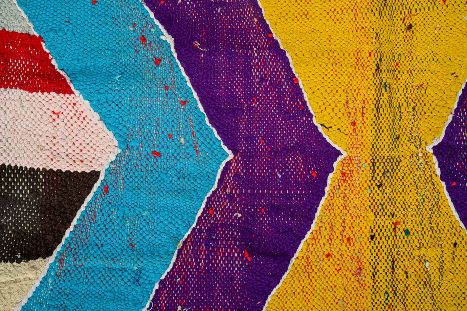 Tapete Berbere Marroquino Boucherouite 140 x 245 cm