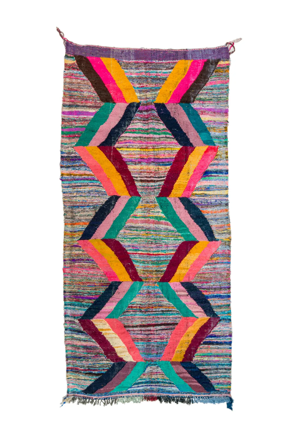 Tapete Berbere Marroquino Boucherouite 150 x 325 cm