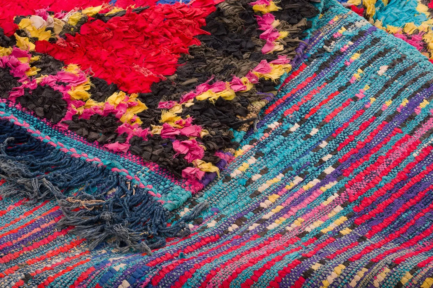 Tapete Berbere Marroquino Boucherouite 170 x 300 cm