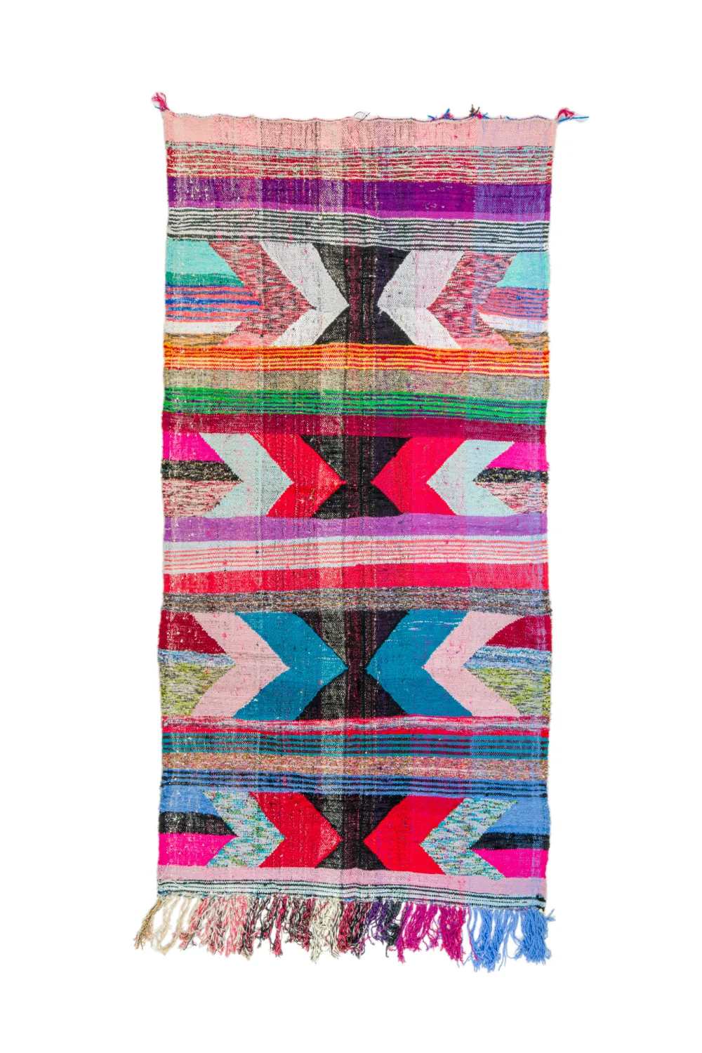 Tapete Berbere Marroquino Boucherouite 135 x 270 cm