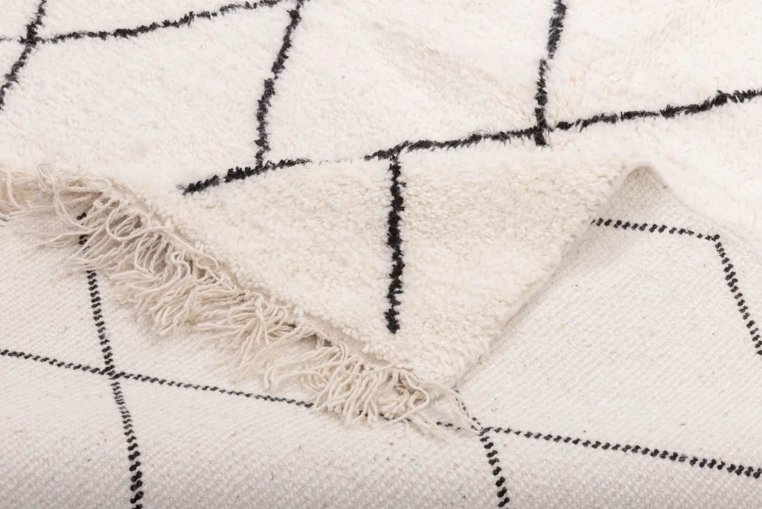 Tapete Kilim Marroquino Beni Ourain 250 x 165 cm
