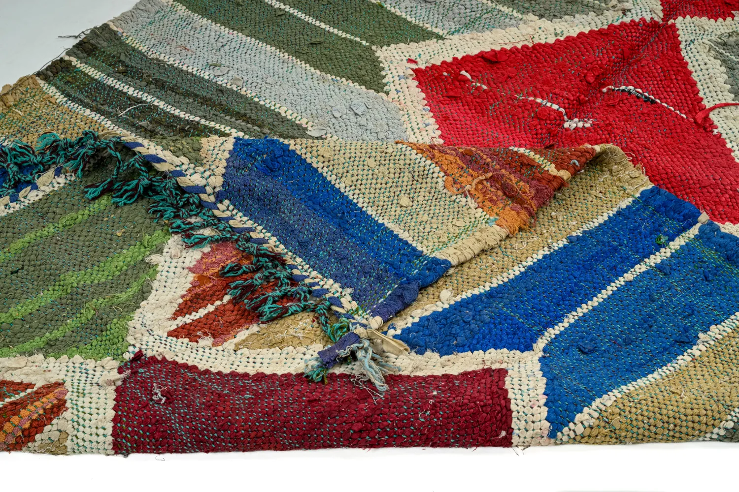 Tapete Berbere Marroquino Boucherouite 120 x 280 cm