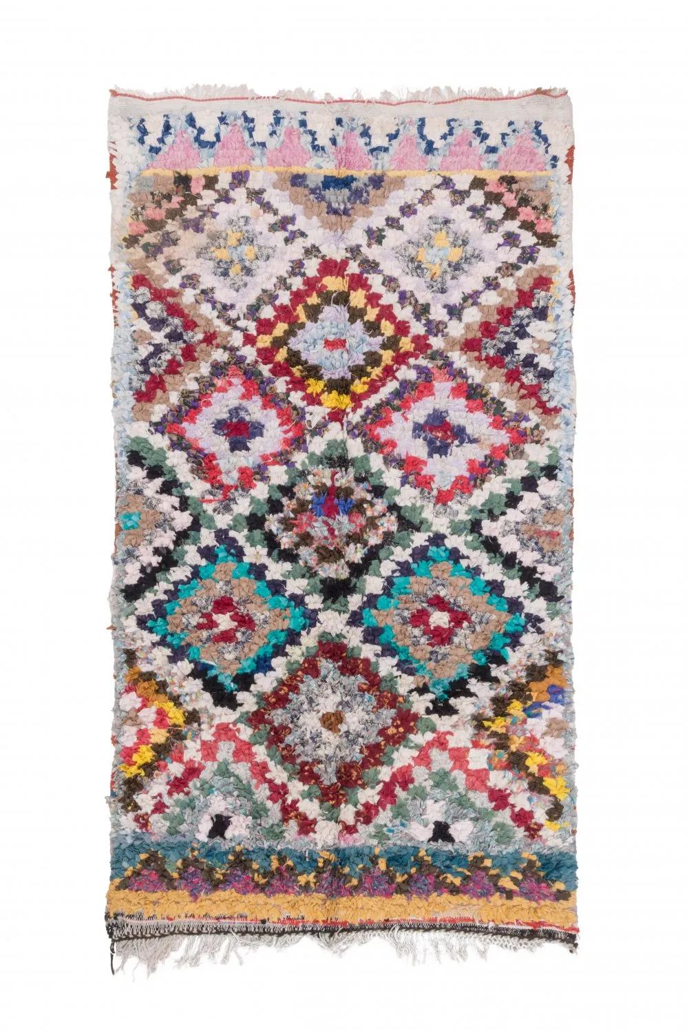 Tapete Berbere Marroquino Boucherouite 235 x 130 cm