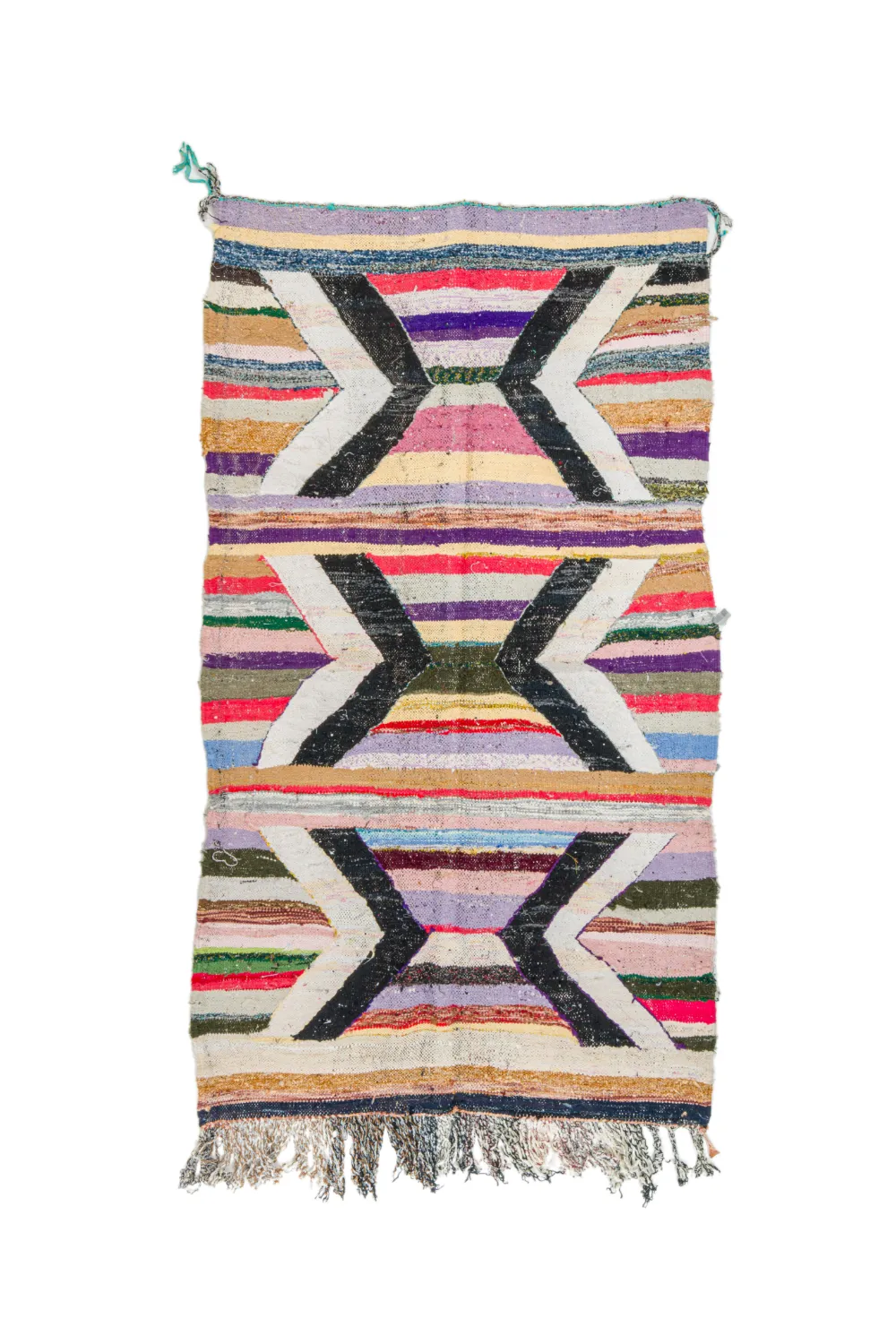 Tapete Berbere Marroquino Boucherouite 125 x 230 cm