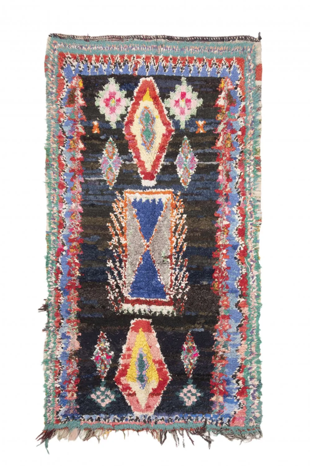 Tapete Berbere Marroquino Boucherouite 235 x 120 cm