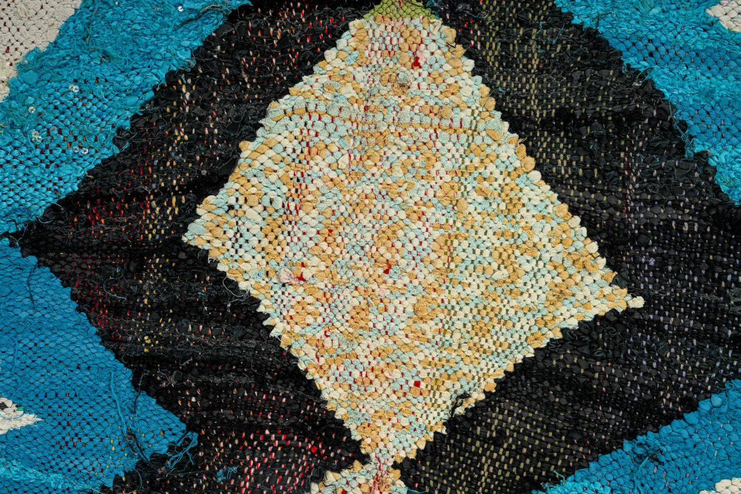 Tapete Berbere Marroquino Boucherouite 125 x 250 cm