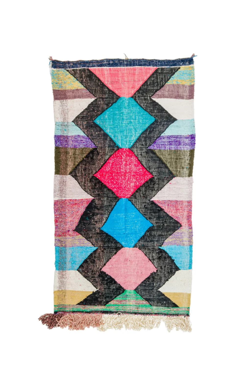 Tapete Berbere Marroquino Boucherouite 120 x 230 cm