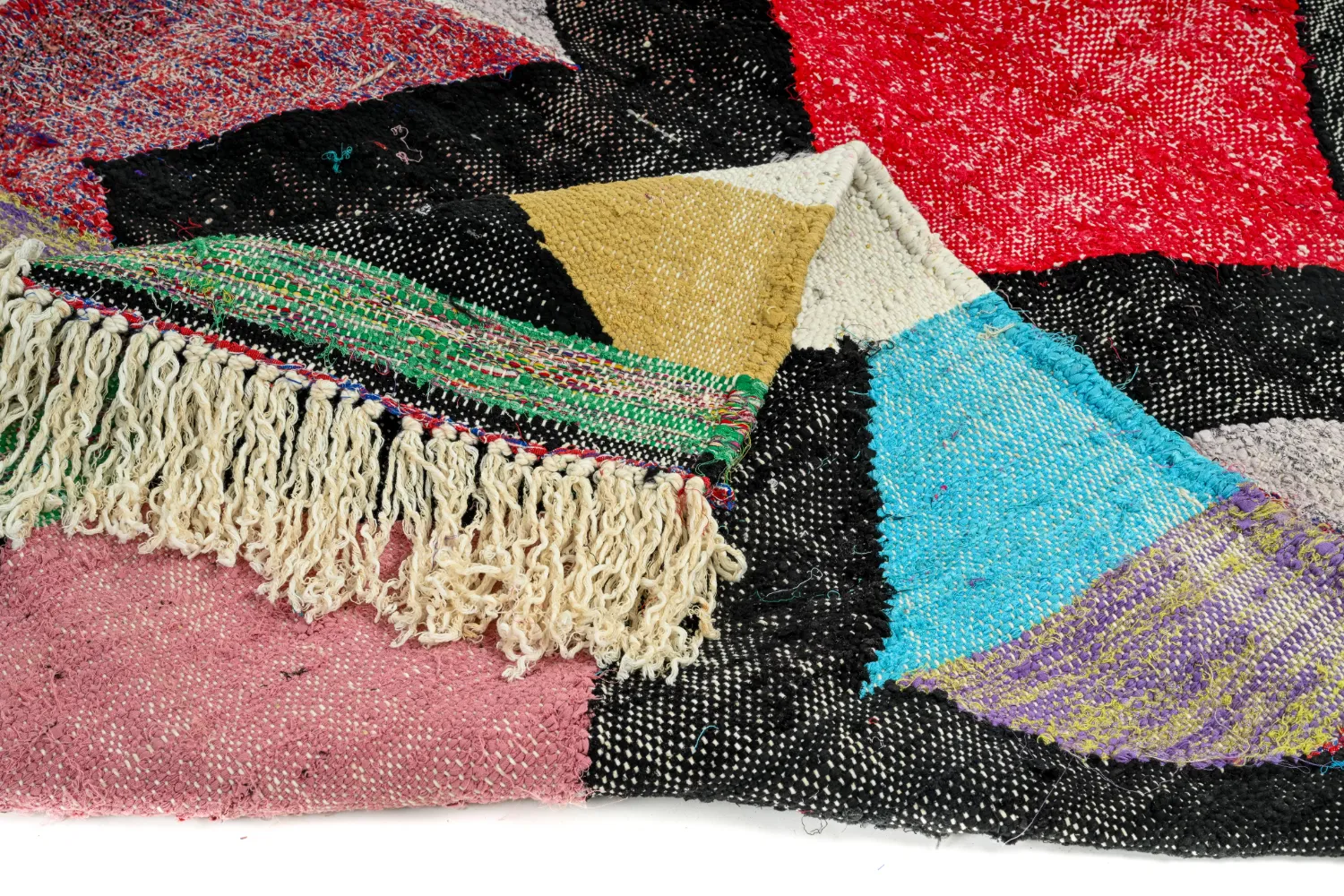 Tapete Berbere Marroquino Boucherouite 120 x 230 cm