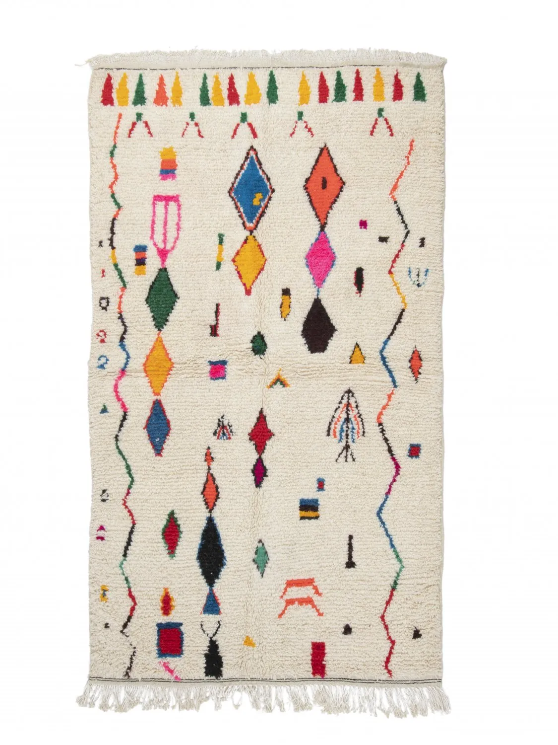 Tapete Kilim Marroquino Azilal 260 x 140 cm