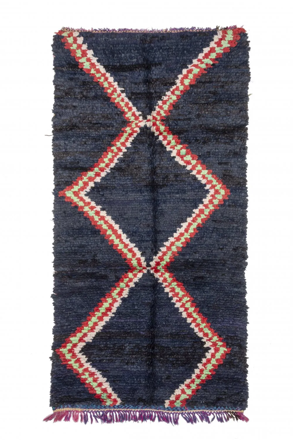 Tapete Berbere Marroquino Boucherouite 265 x 135 cm