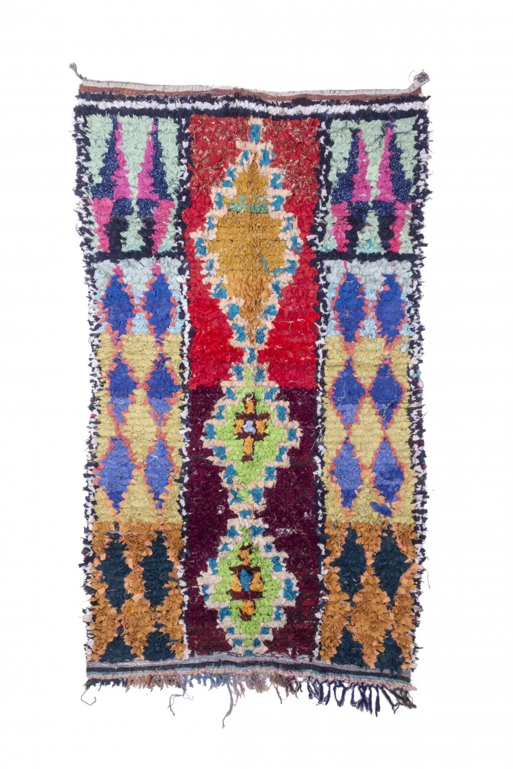 Tapete Berbere Marroquino Boucherouite 245 x 135 cm