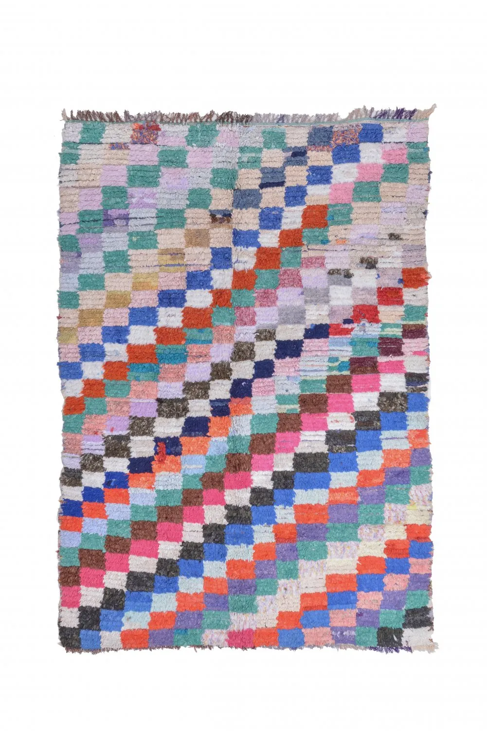 Tapete Berbere Marroquino Boucherouite 175 x 155 cm