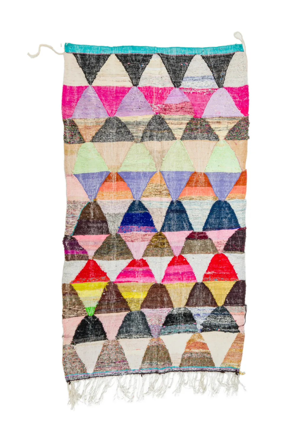 Tapete Berbere Marroquino Boucherouite 145 x 270 cm