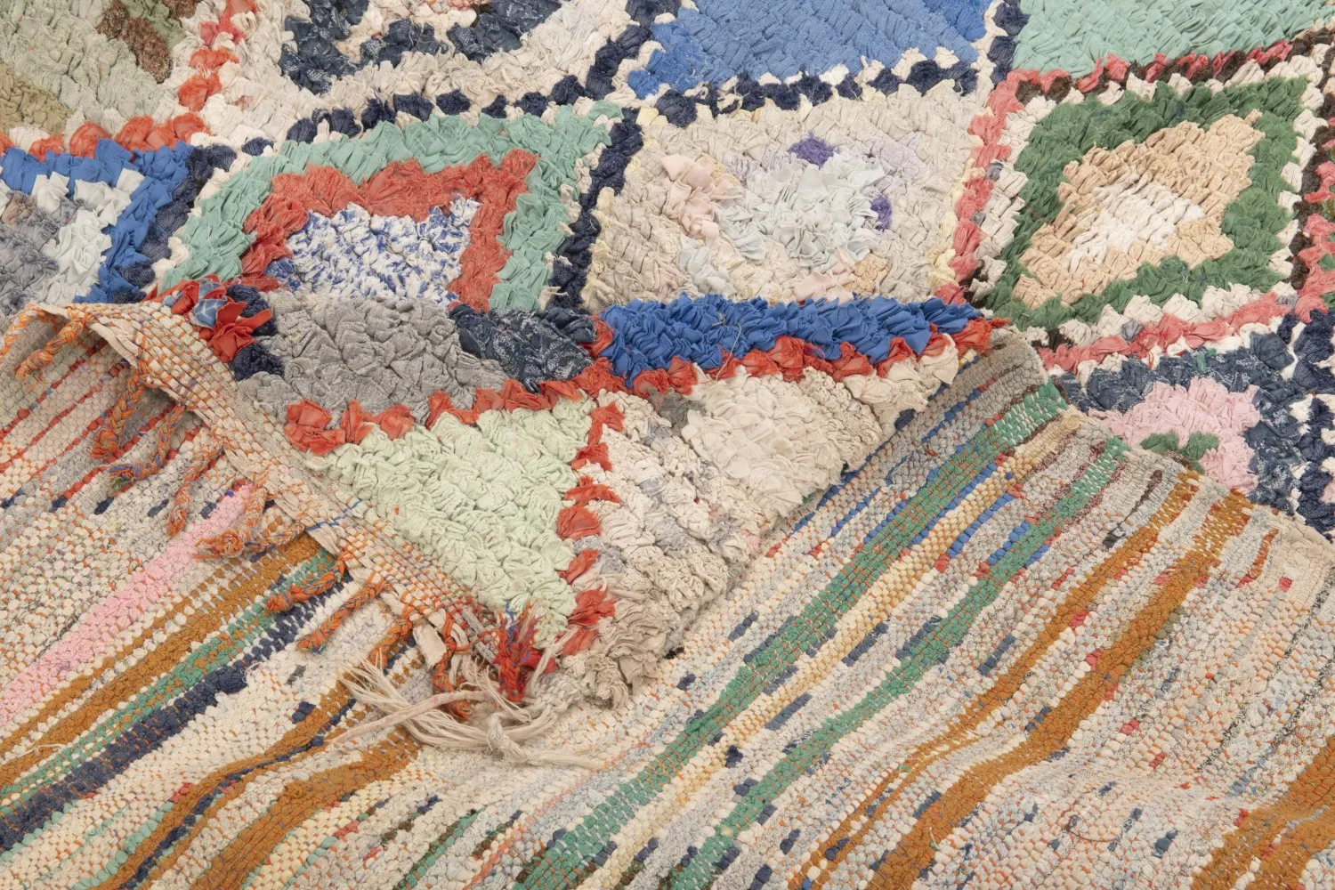 Tapete Berbere Marroquino Boucherouite 230 x 130 cm