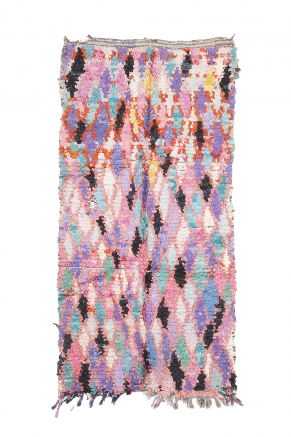 Tapete Berbere Marroquino Boucherouite 220 x 105 cm