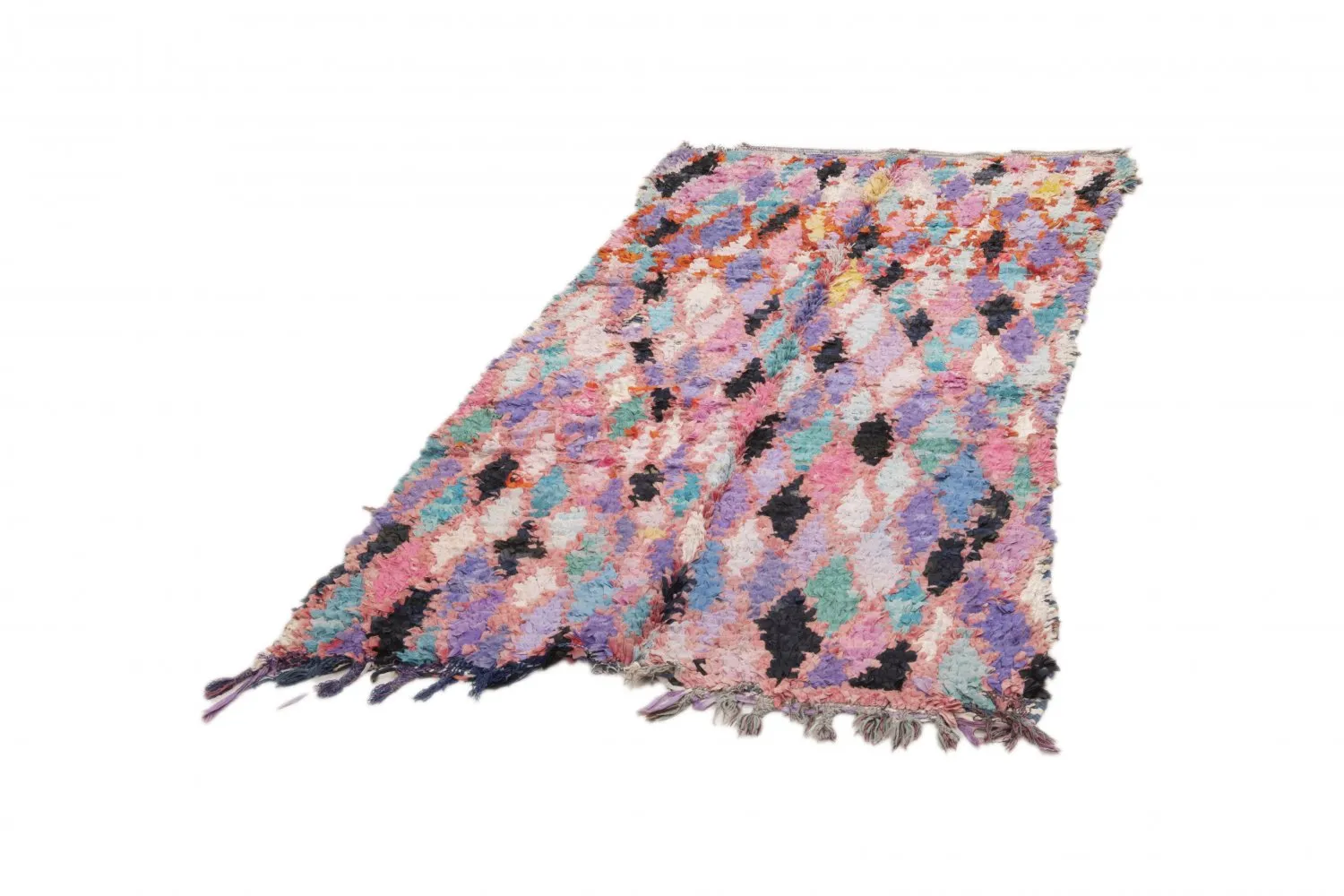 Tapete Berbere Marroquino Boucherouite 220 x 105 cm