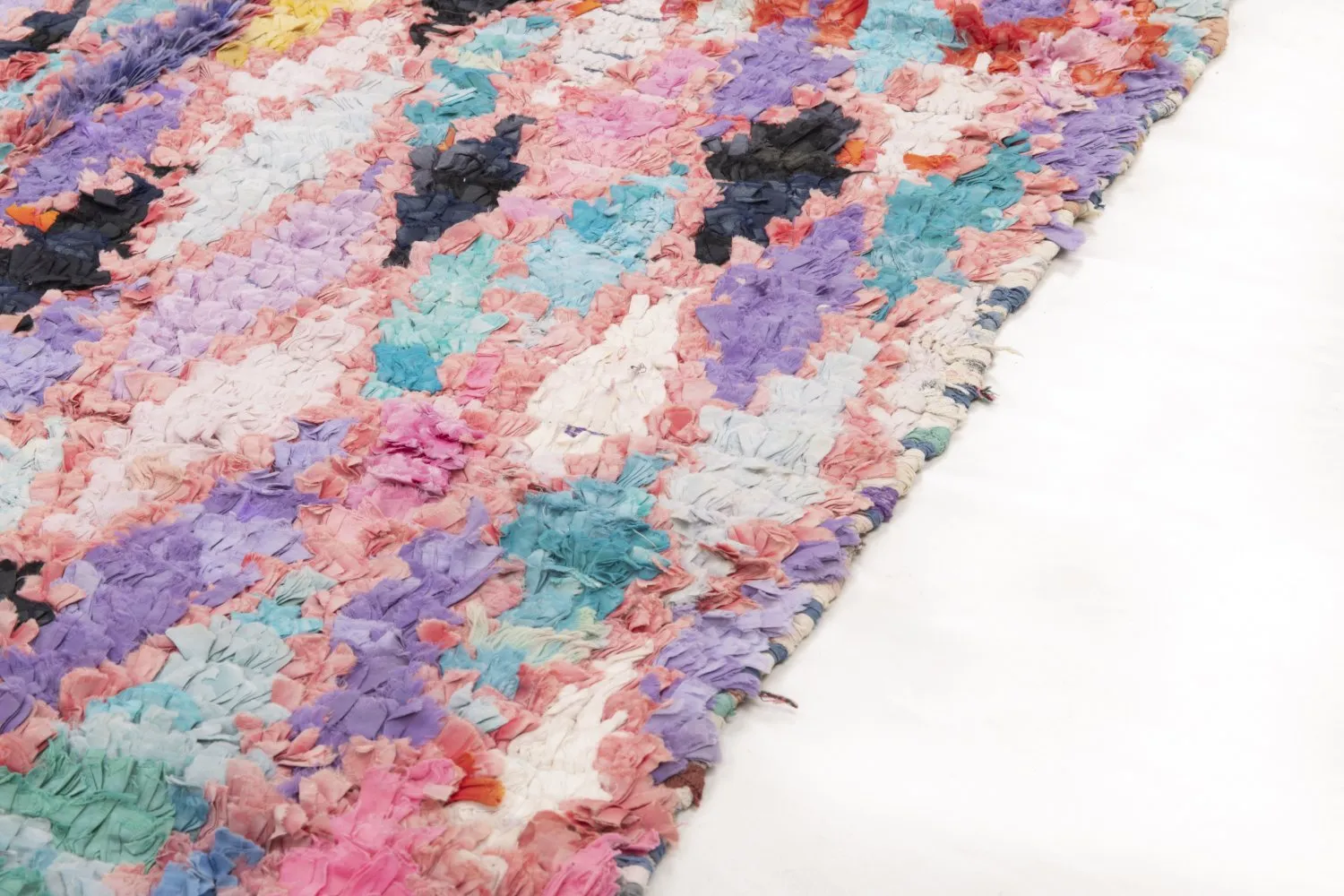 Tapete Berbere Marroquino Boucherouite 220 x 105 cm
