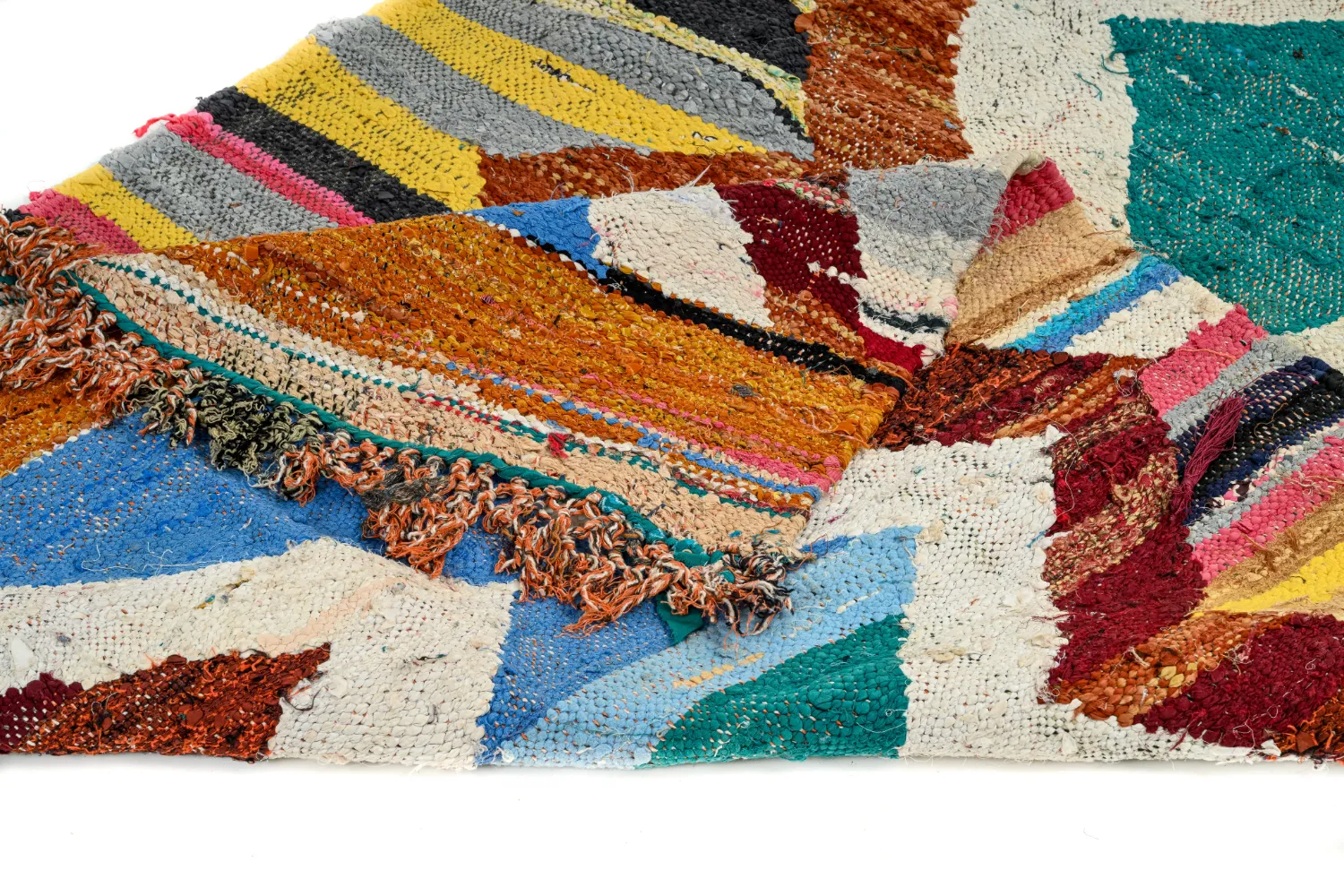 Tapete Berbere Marroquino Boucherouite 125 x 225 cm