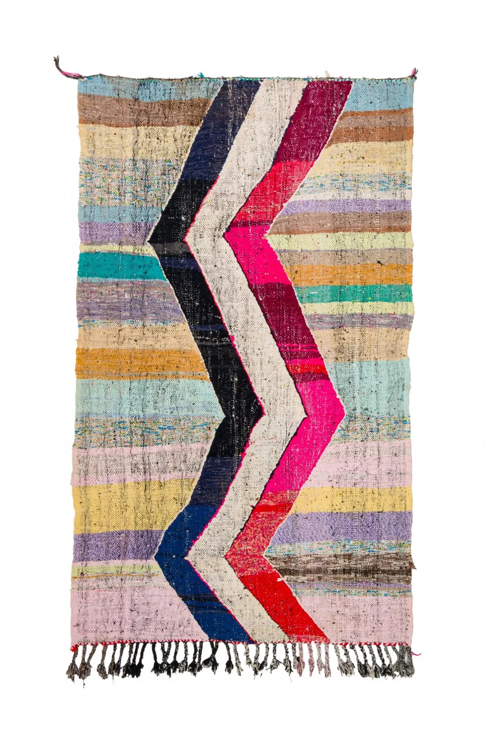 Tapete Berbere Marroquino Boucherouite 125 x 220 cm