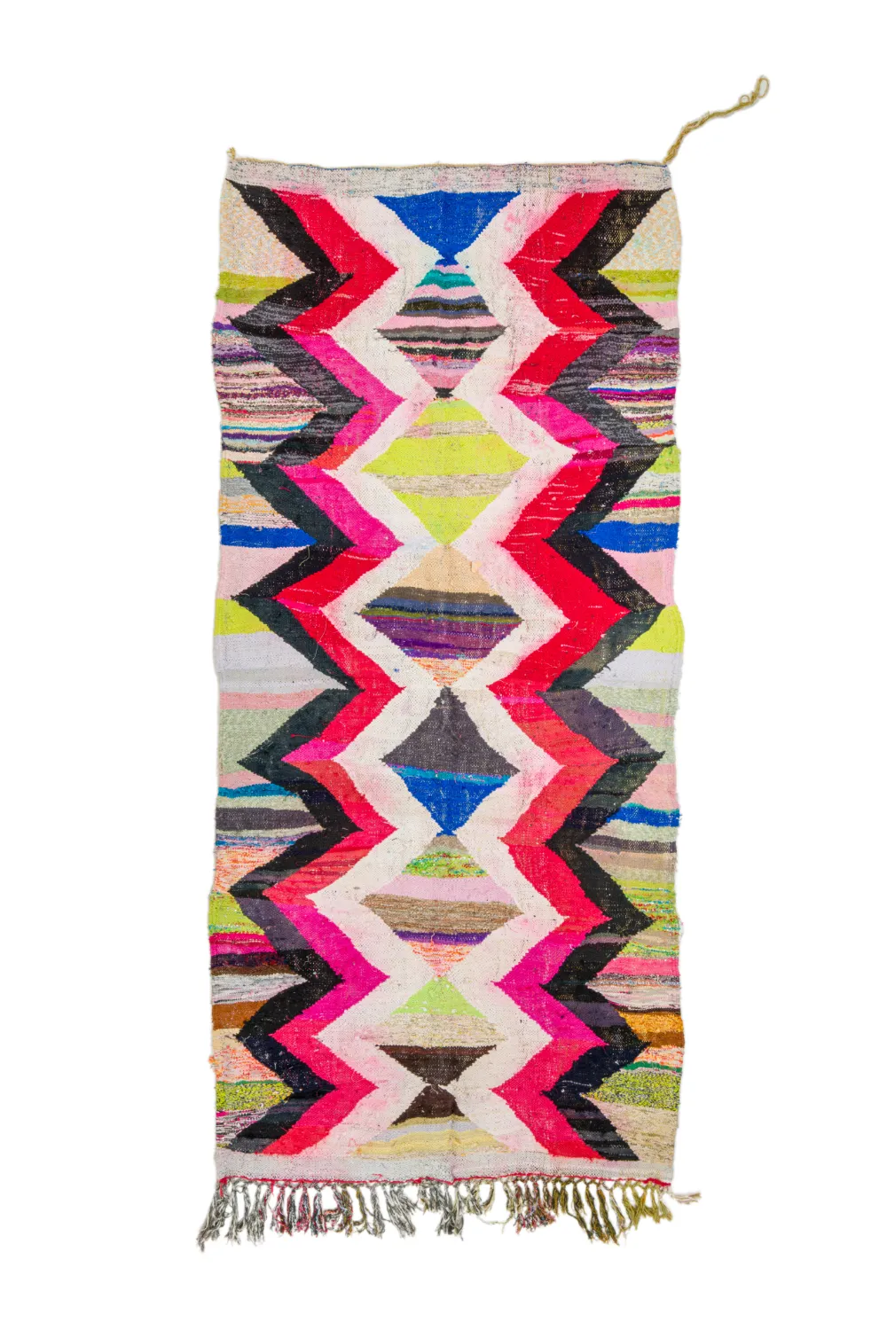 Tapete Berbere Marroquino Boucherouite 135 x 305 cm