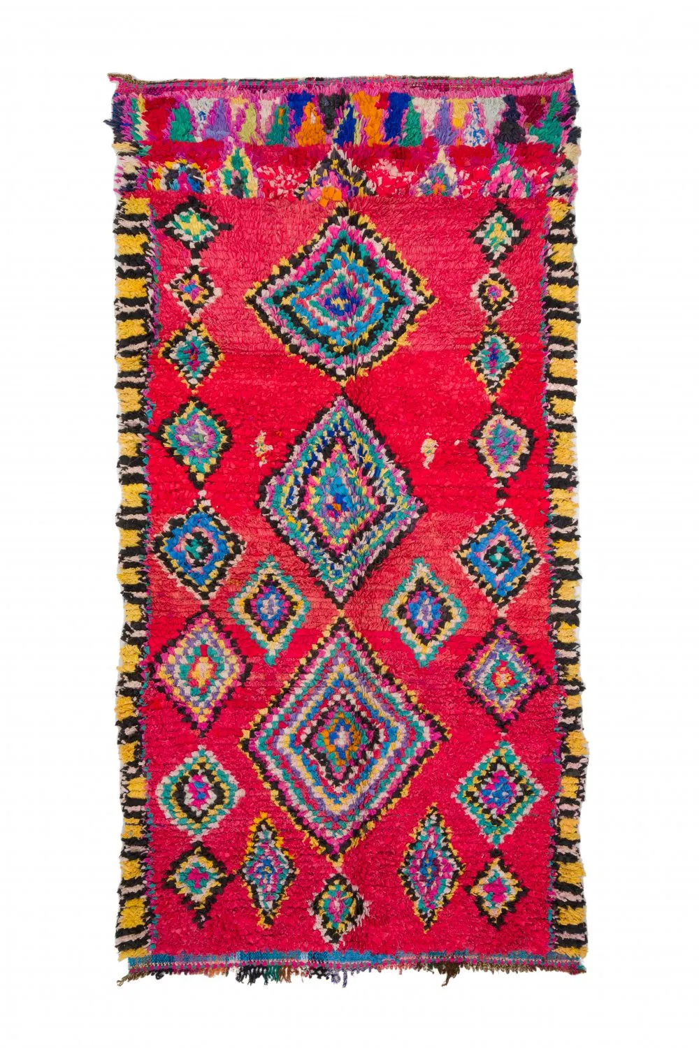 Tapete Berbere Marroquino Boucherouite 290 x 140 cm