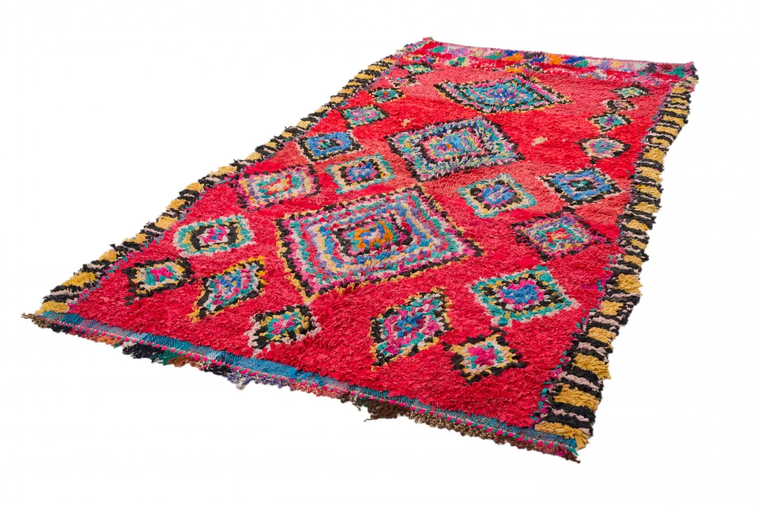 Tapete Berbere Marroquino Boucherouite 290 x 140 cm