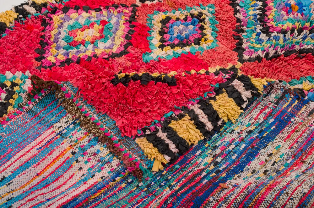 Tapete Berbere Marroquino Boucherouite 290 x 140 cm