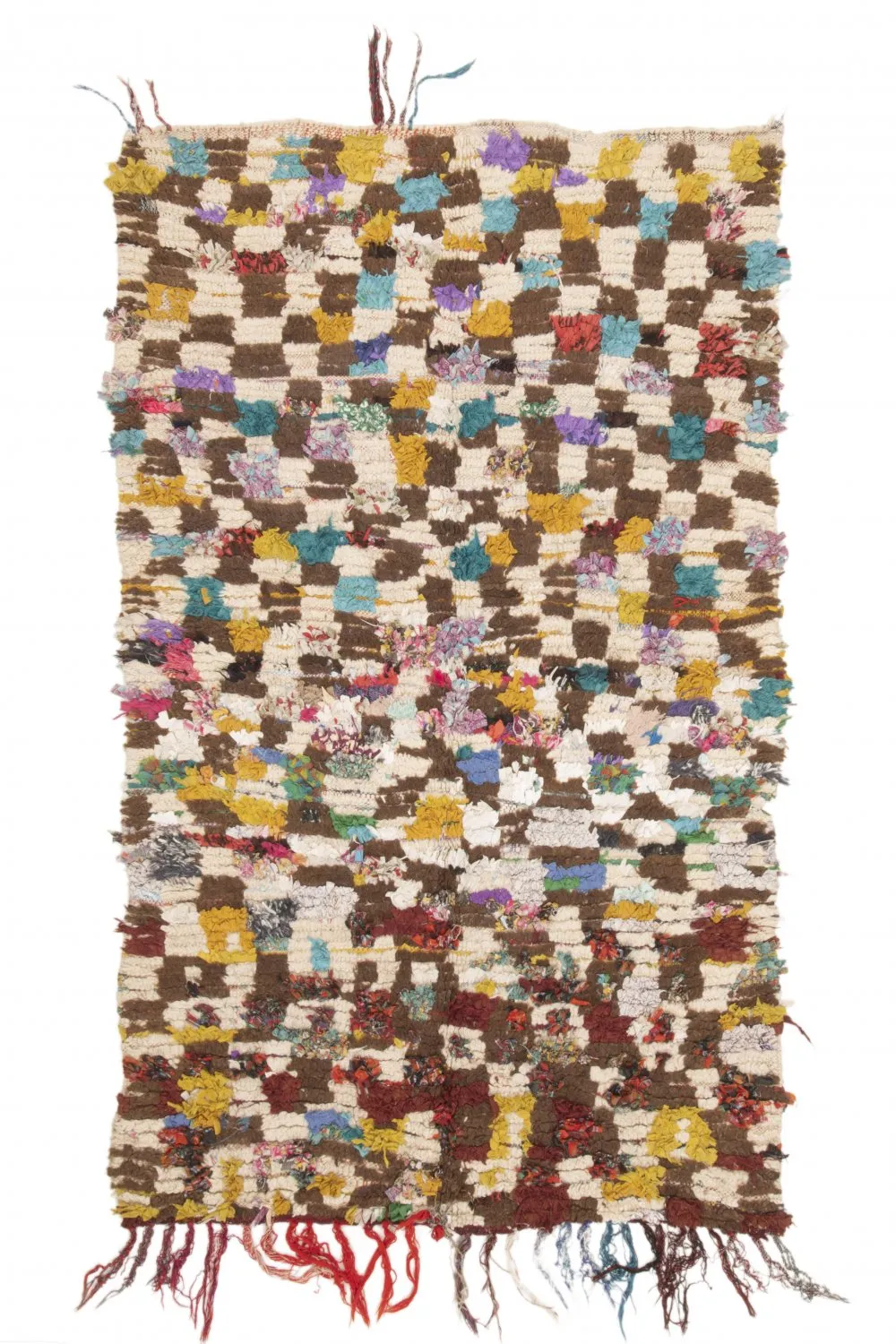 Tapete Berbere Marroquino Boucherouite 215 x 130 cm