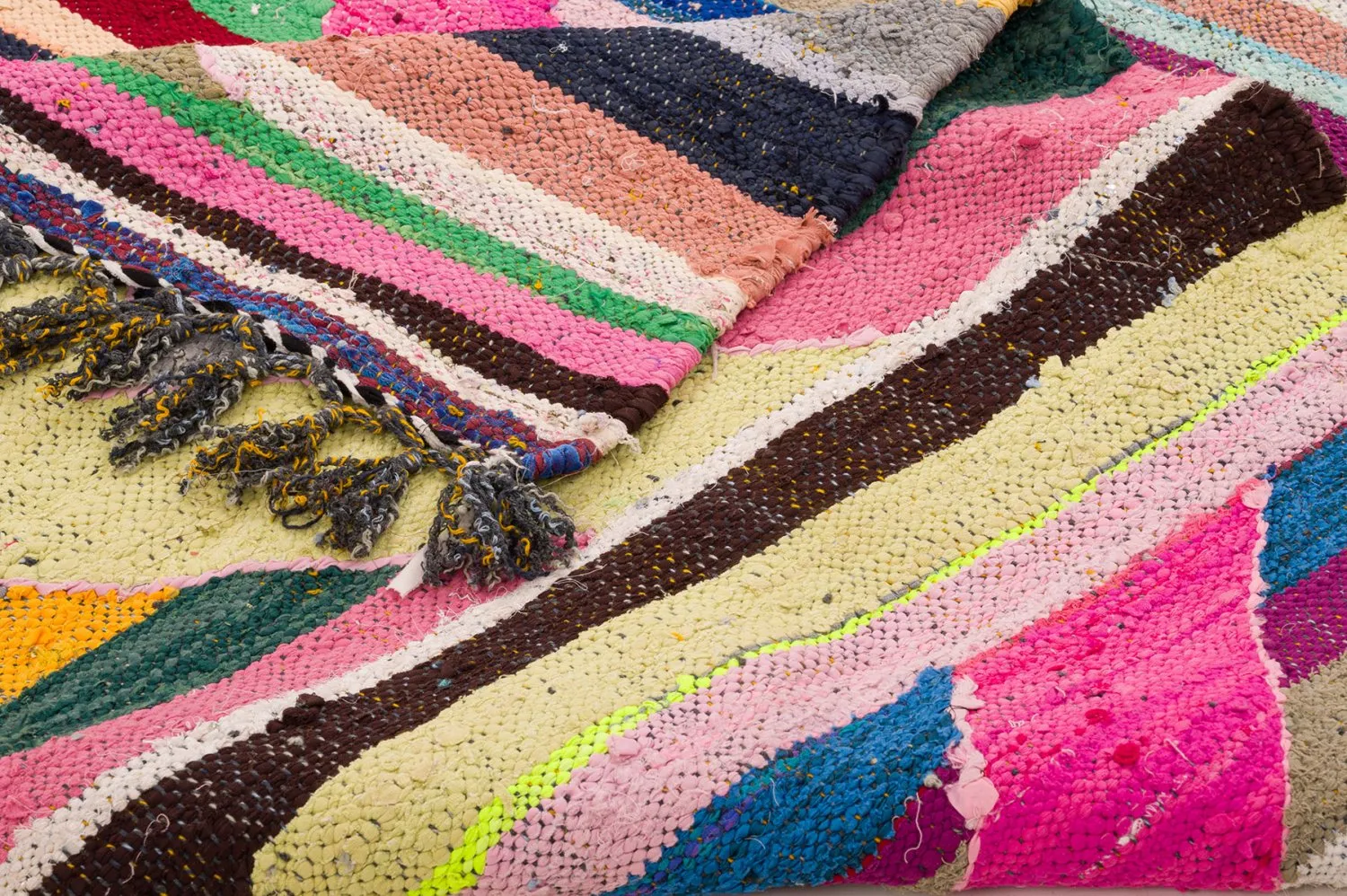 Tapete Berbere Marroquino Boucherouite 135 x 260 cm