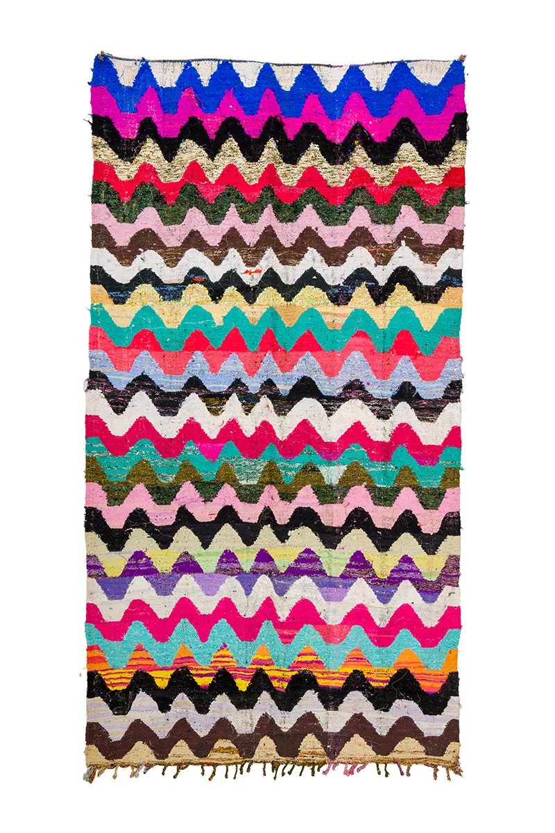 Tapete Berbere Marroquino Boucherouite 165 x 305 cm