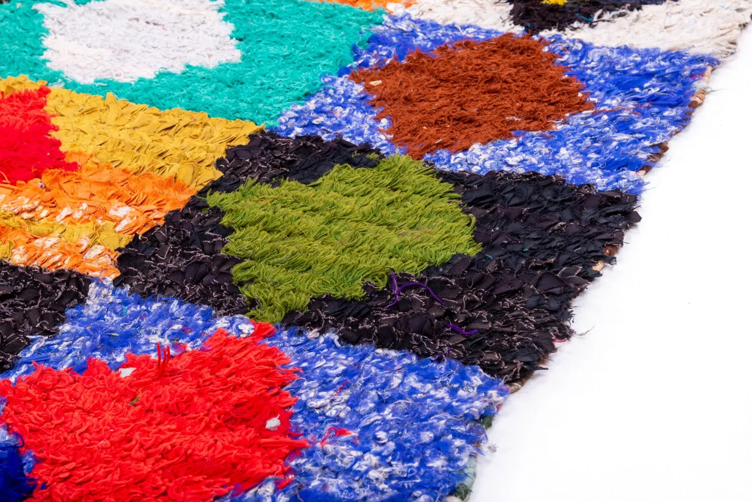 Tapete Berbere Marroquino Boucherouite 200 x 140 cm