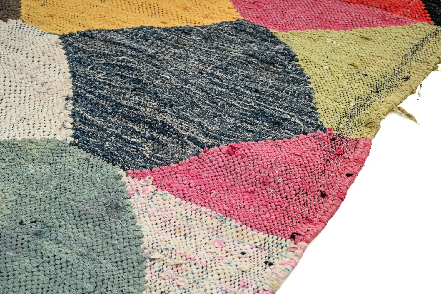 Tapete Berbere Marroquino Boucherouite 145 x 300 cm