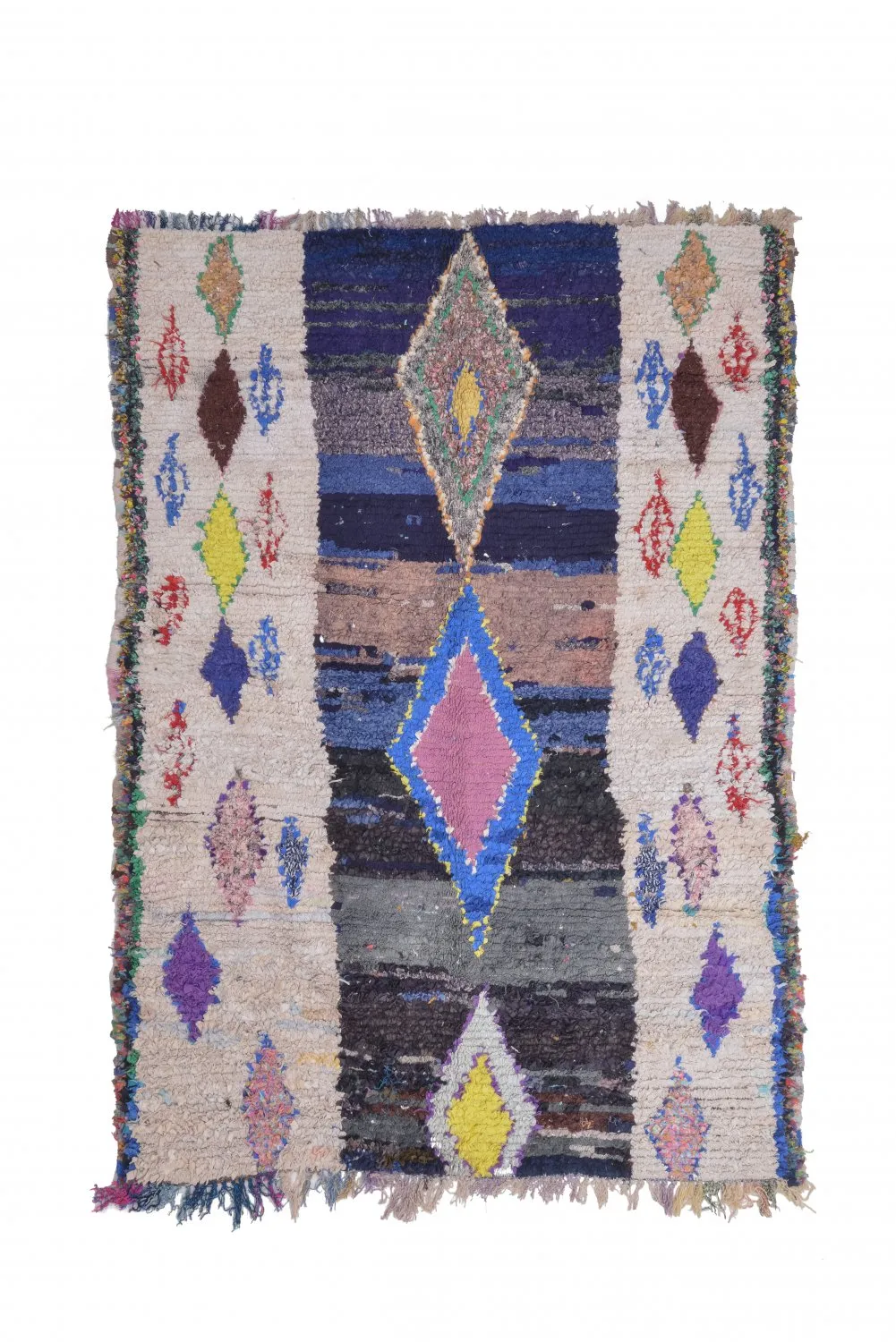Tapete Berbere Marroquino Boucherouite 230 x 170 cm