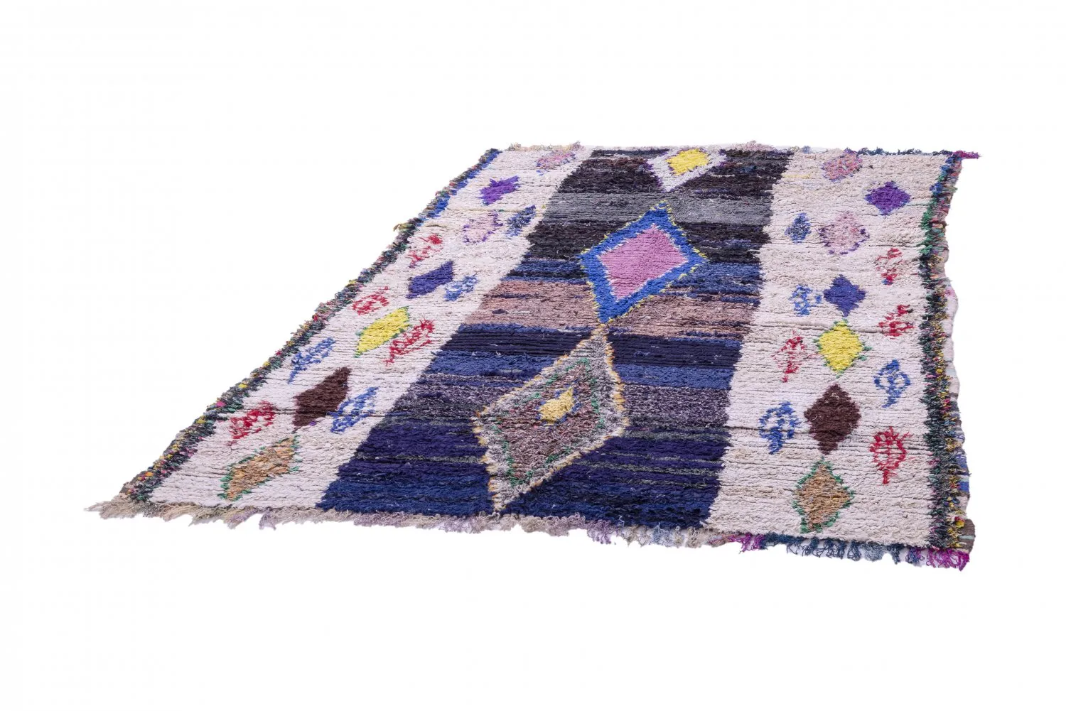 Tapete Berbere Marroquino Boucherouite 230 x 170 cm